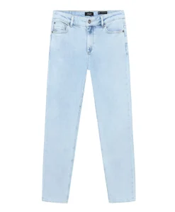 Straight Wide Fit jongens jeans blauw