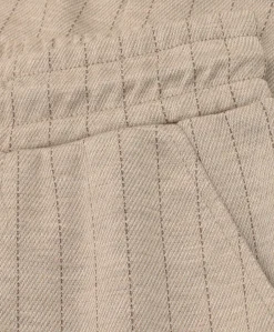 Stripe jongens broek beige