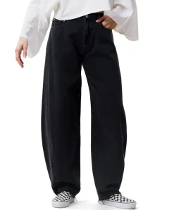 Super barrel fit jeans dames jeans zwart