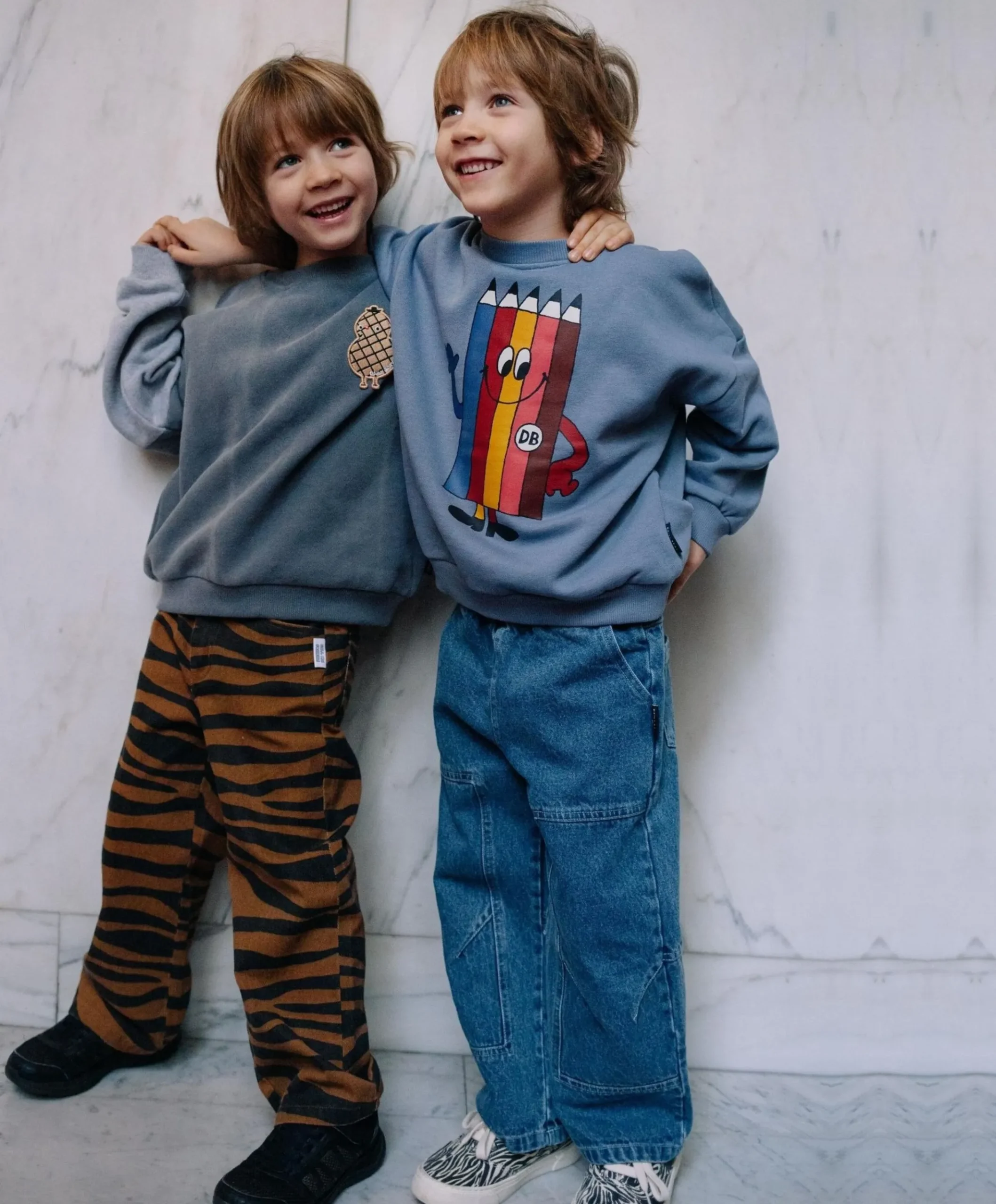Swaggy samu uniseks jeans blauw