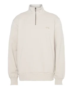 Sweater met rits ecru