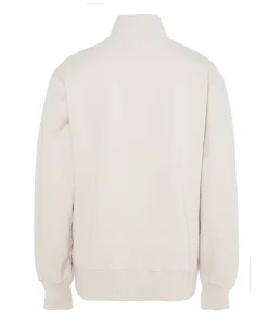 Sweater met rits ecru