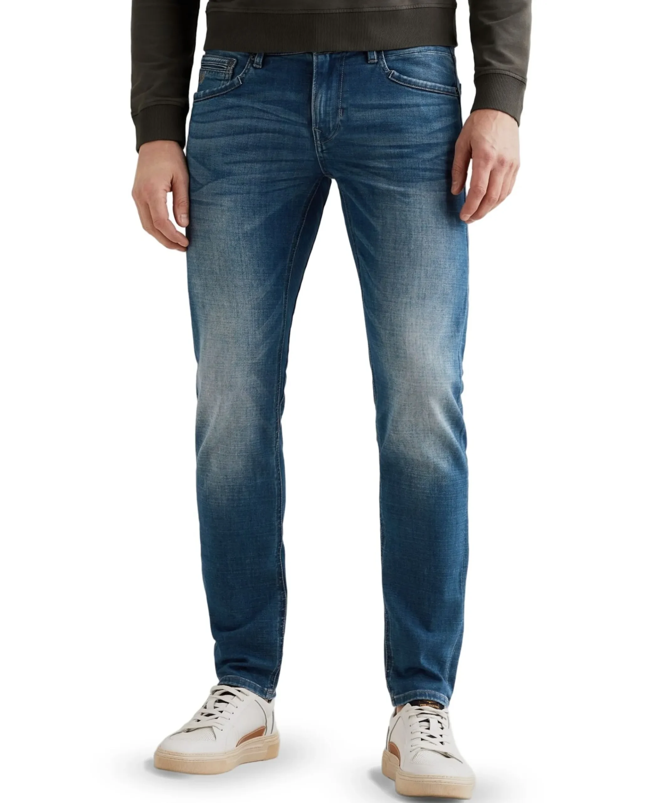 TAILWHEEL DARK NATURAL DENIM heren jeans blauw