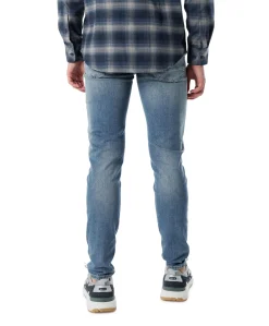 Tapered fit heren jeans blauw