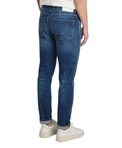 Tapered fit heren jeans blauw