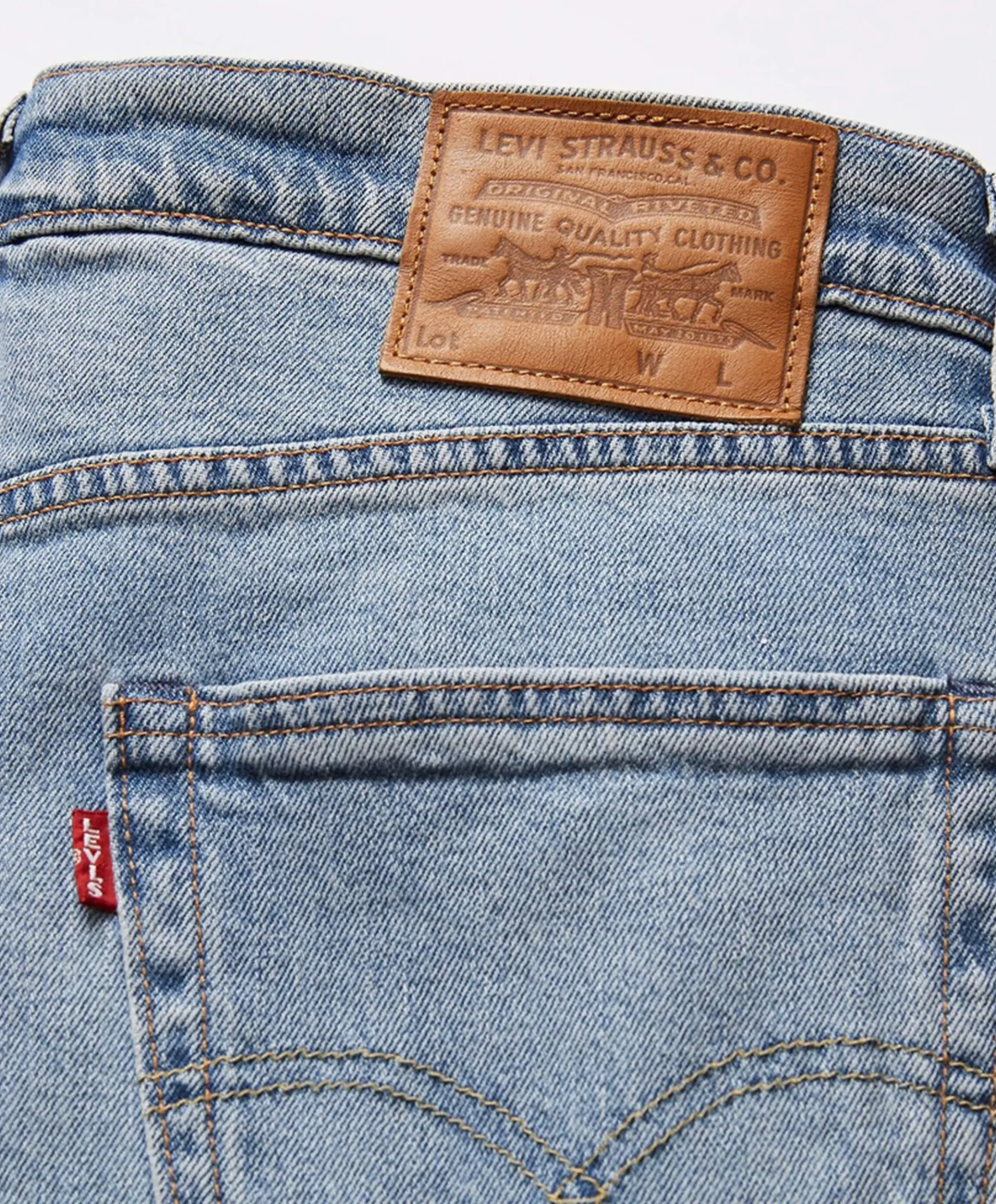 502 Taper heren jeans blauw