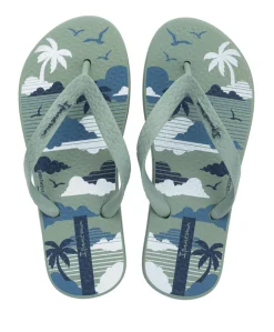 Temas Boys Kids jongens slippers groen