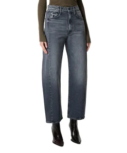 The half pipe flood dames jeans grijs