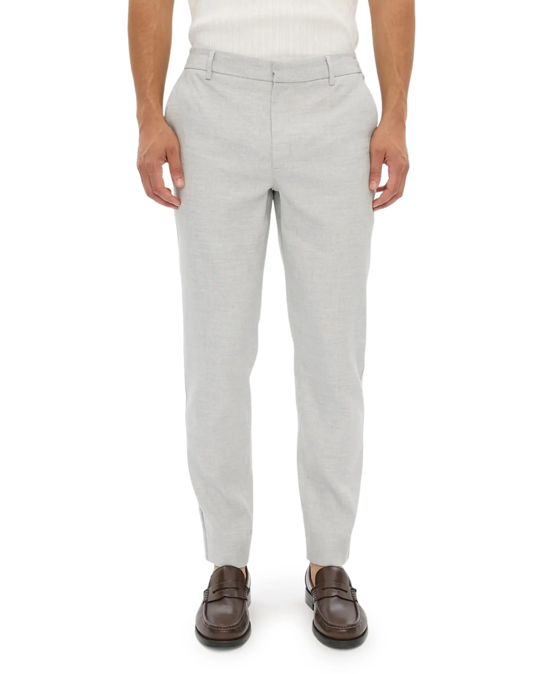 THEOPL 769 CLOUD LINEN heren broek grijs