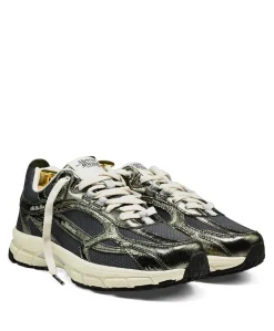 The Re-Run Cracked dames sneakers groen