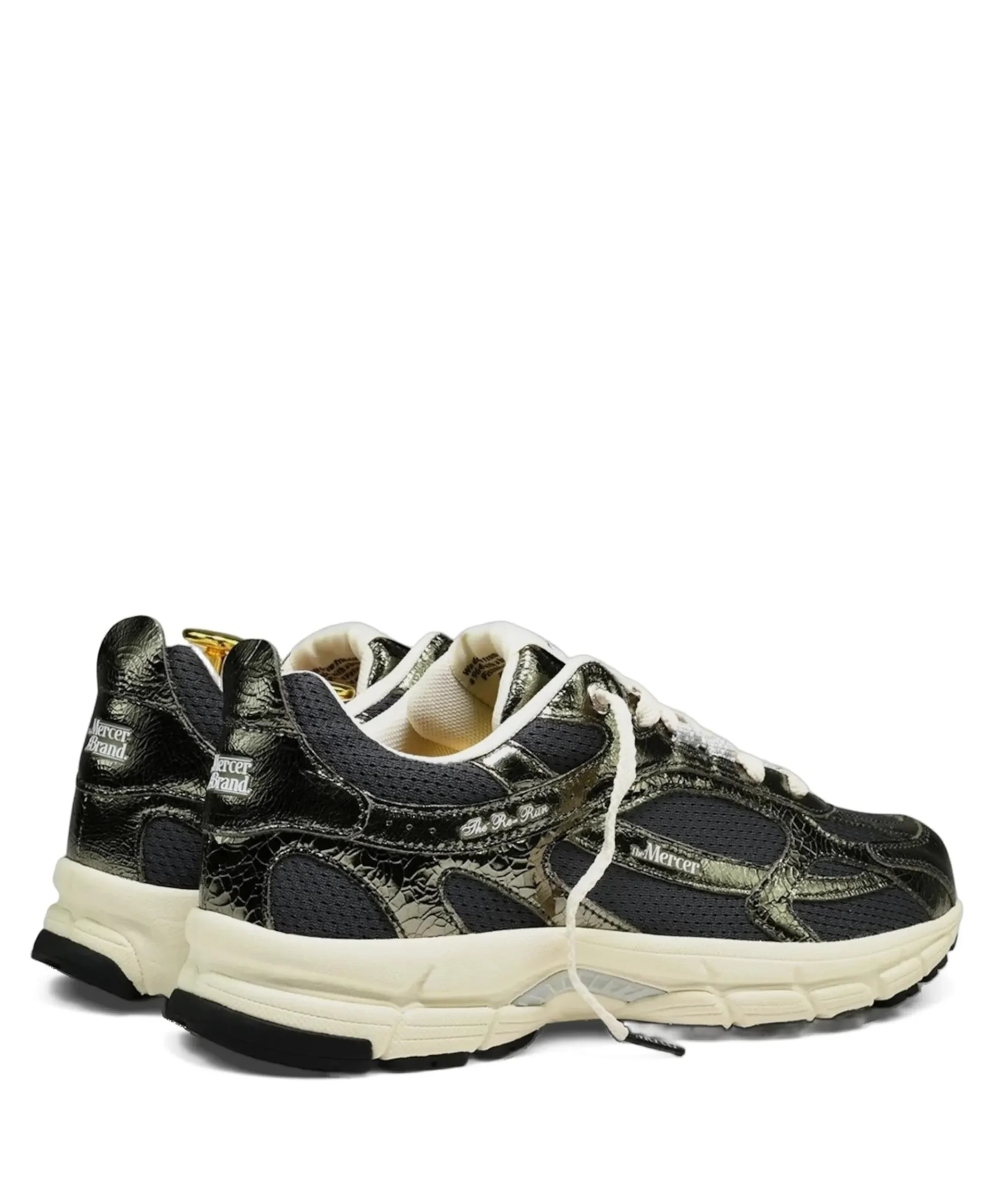 The Re-Run Cracked dames sneakers groen
