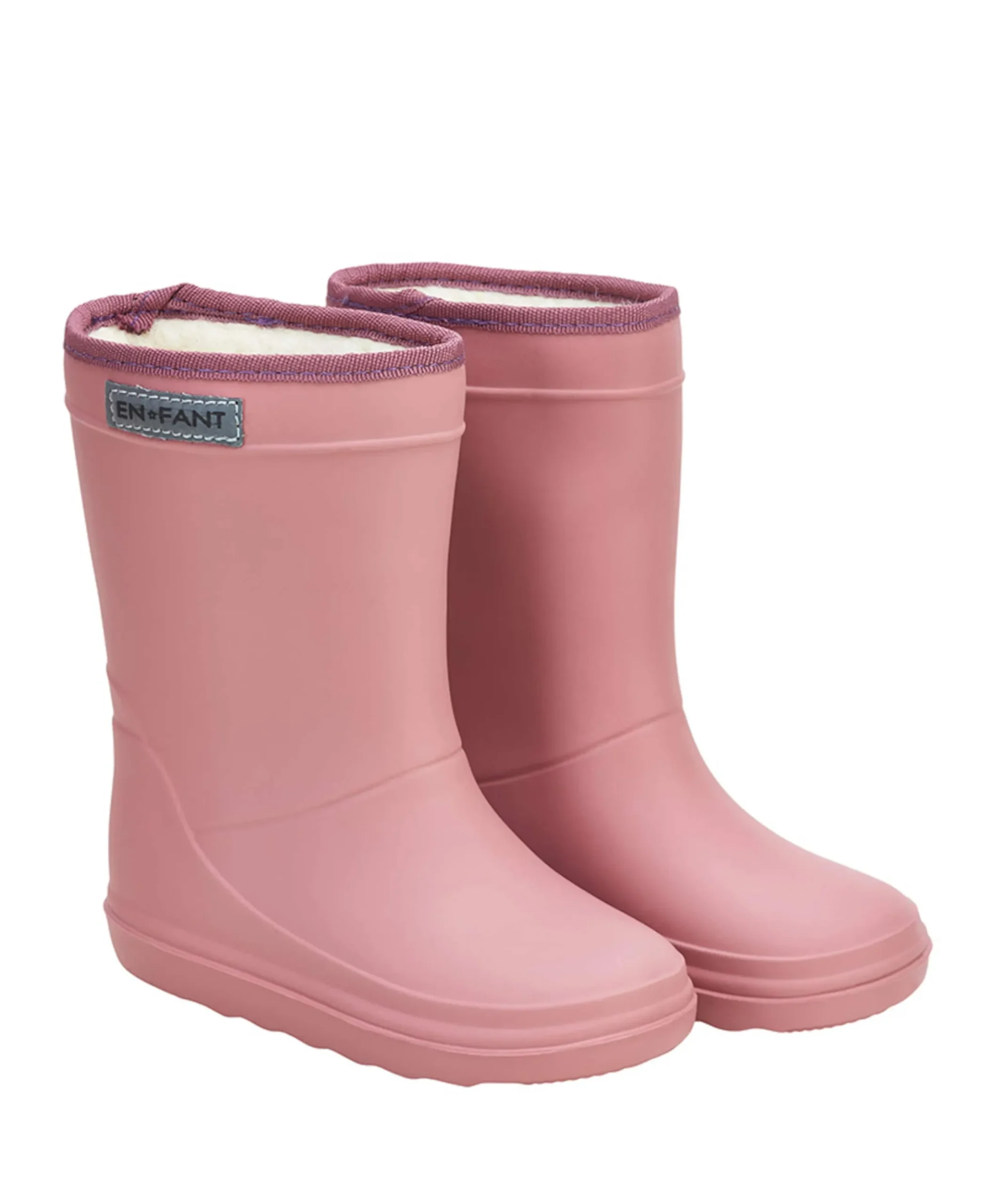 Thermo boots solid regenlaarzen roze