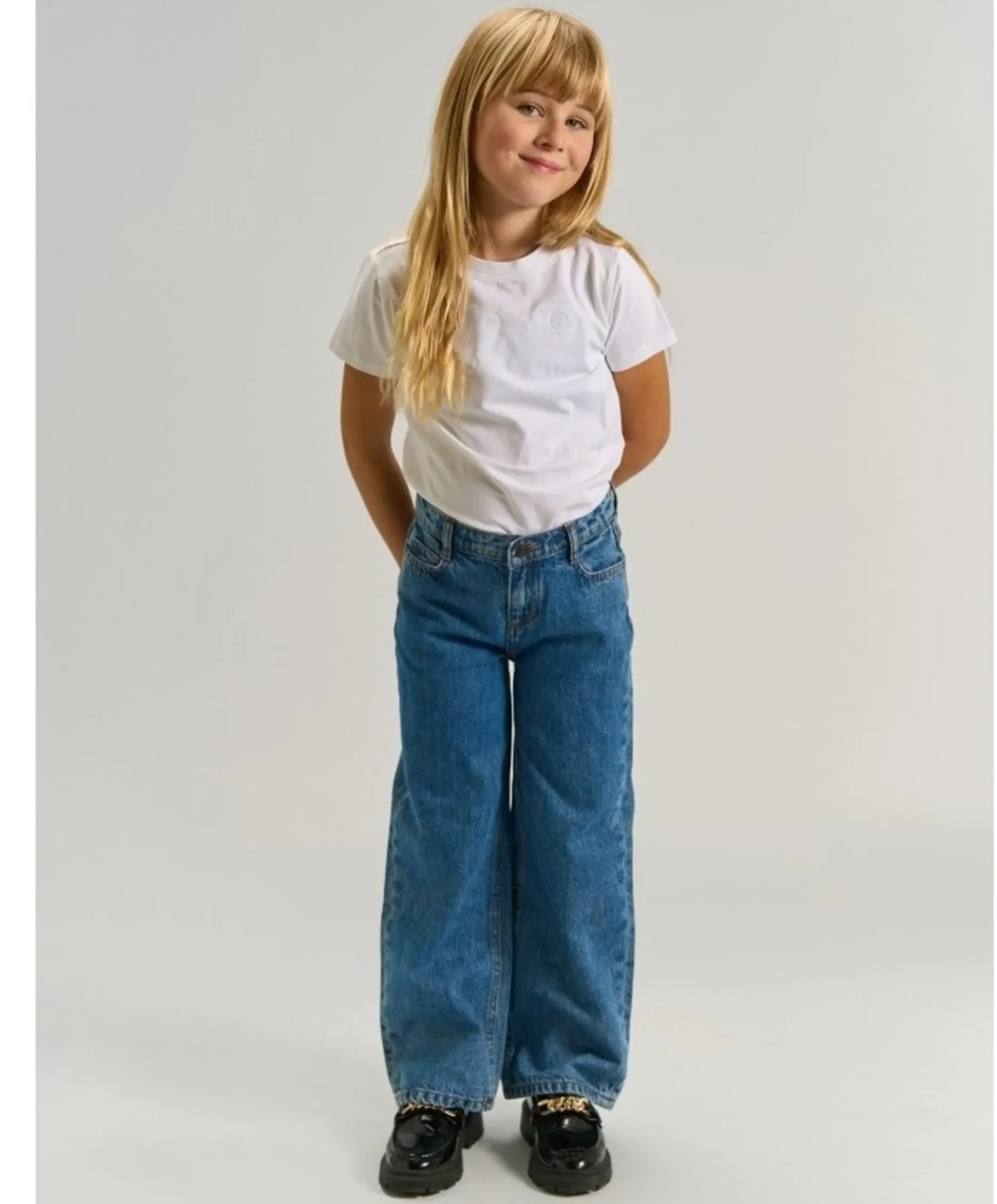 TNLissabon Wide Fit Jeans meisjes jeans blauw