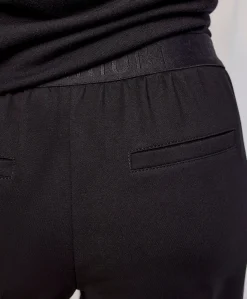 Trousers boot cut punto milano (4s2197) zwart