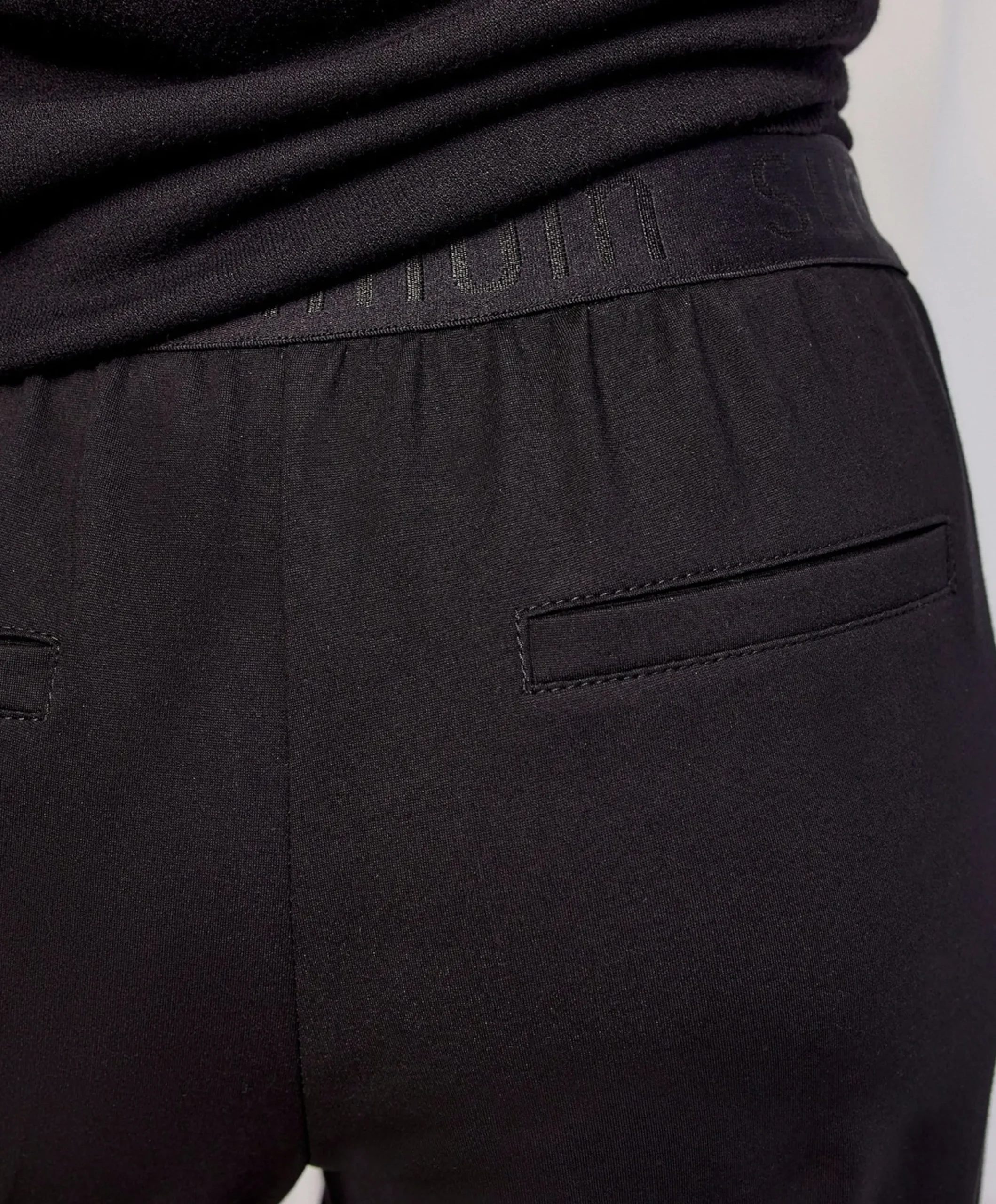 Trousers boot cut punto milano (4s2197) zwart