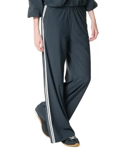 Trousers stripe dames broek grijs