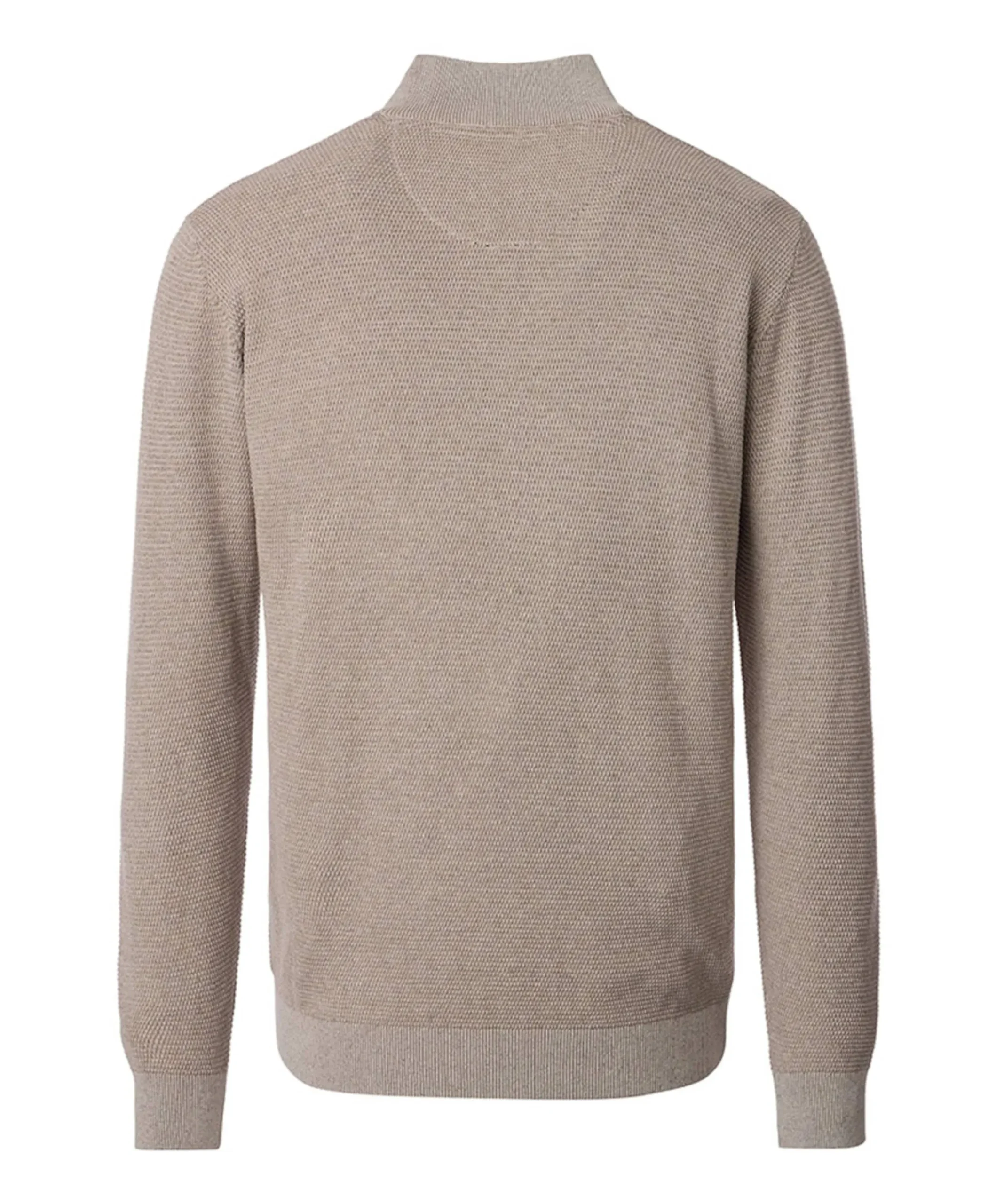 Trui met rits beige