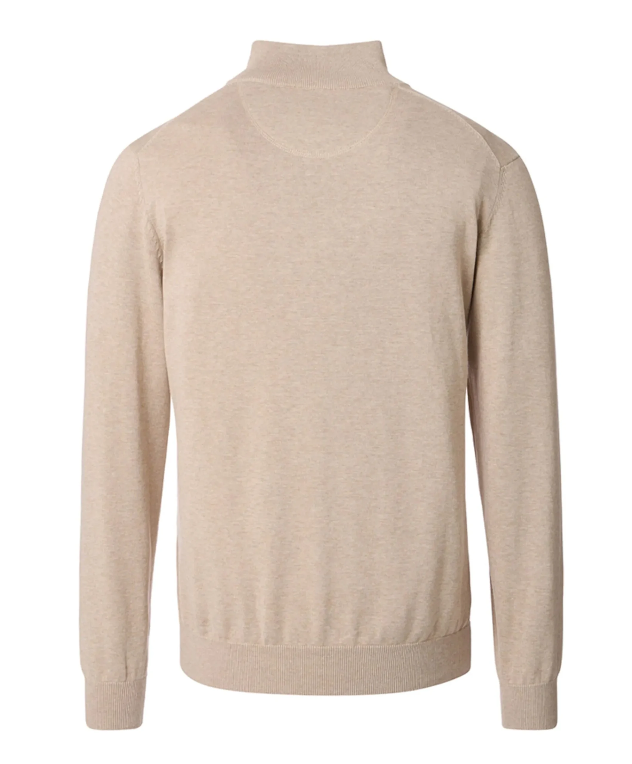 Trui met rits beige