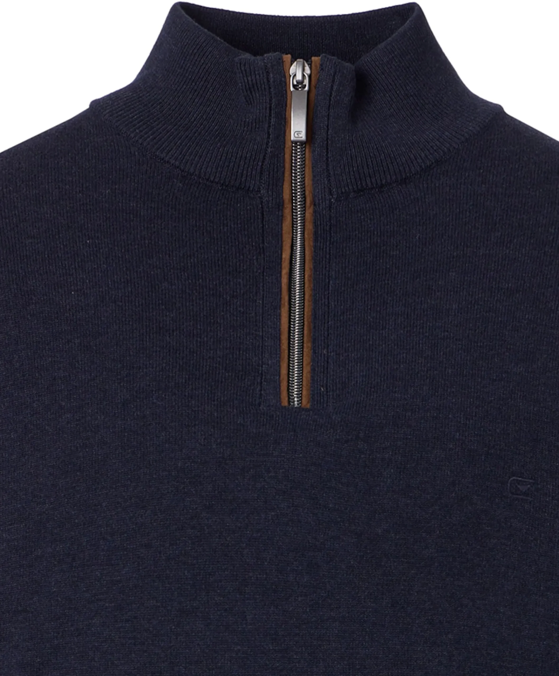 Trui met rits blauw