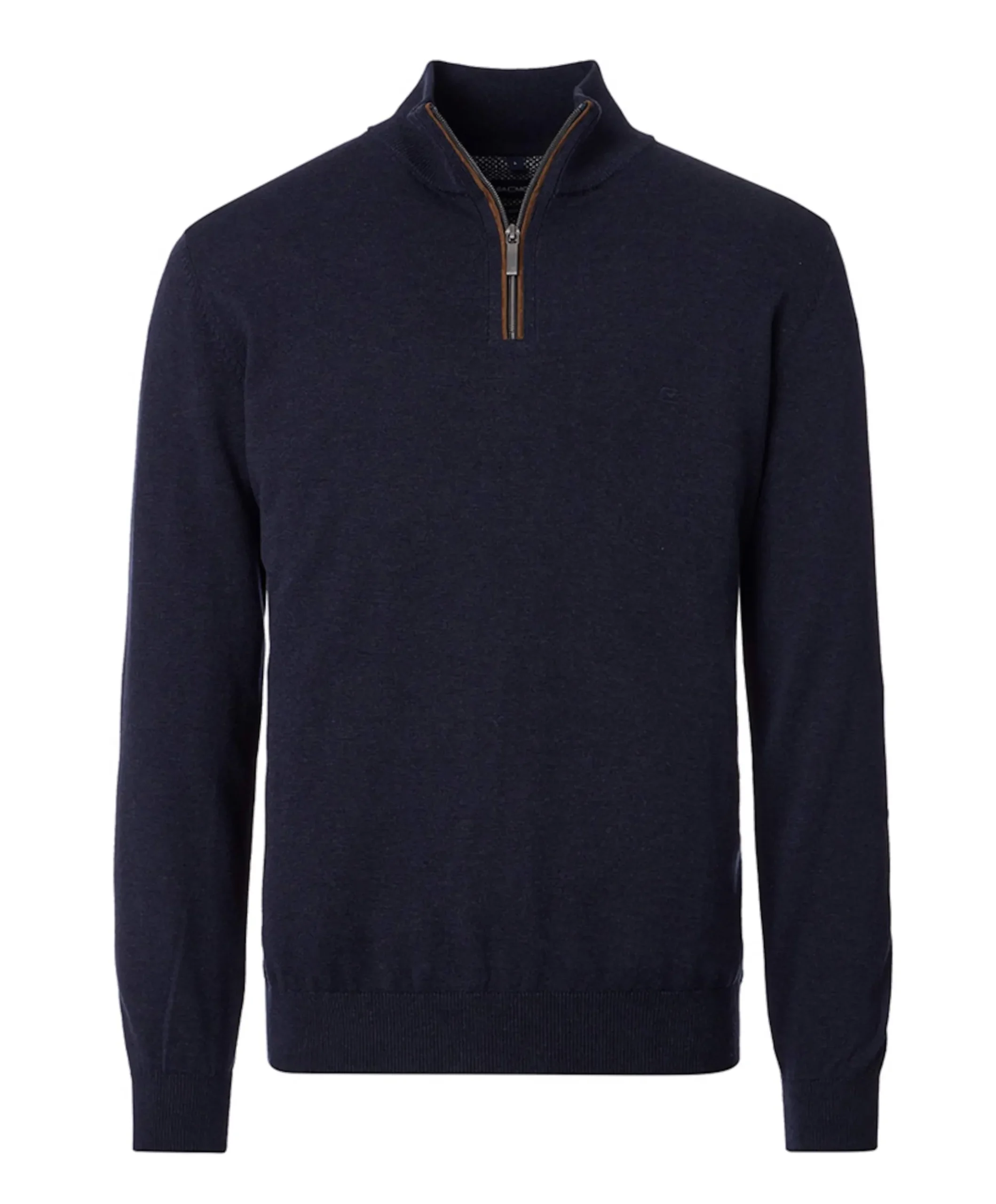 Trui met rits blauw