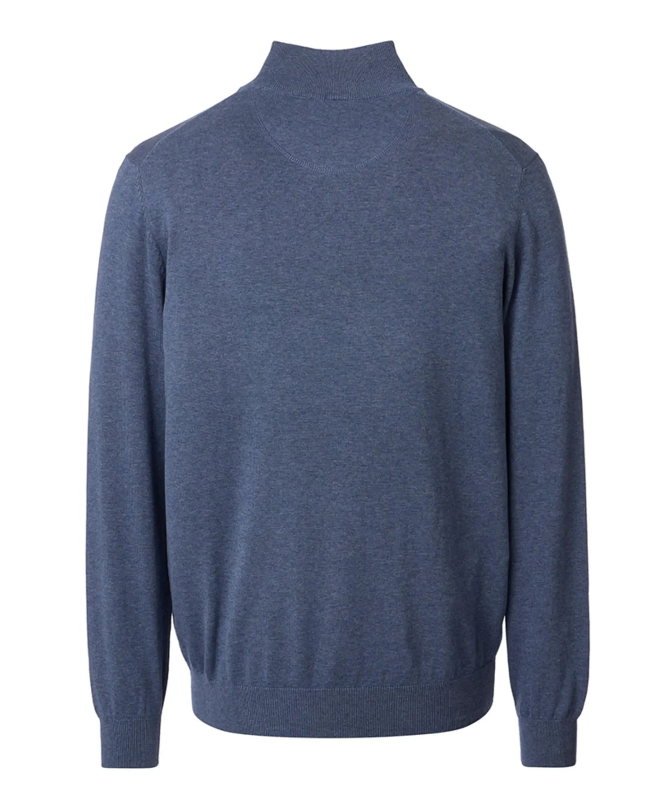 Trui met rits blauw