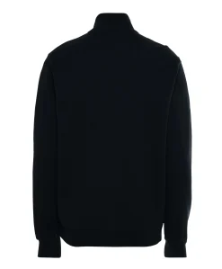Trui met rits blauw