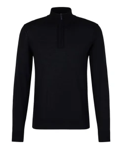 Trui met rits blauw