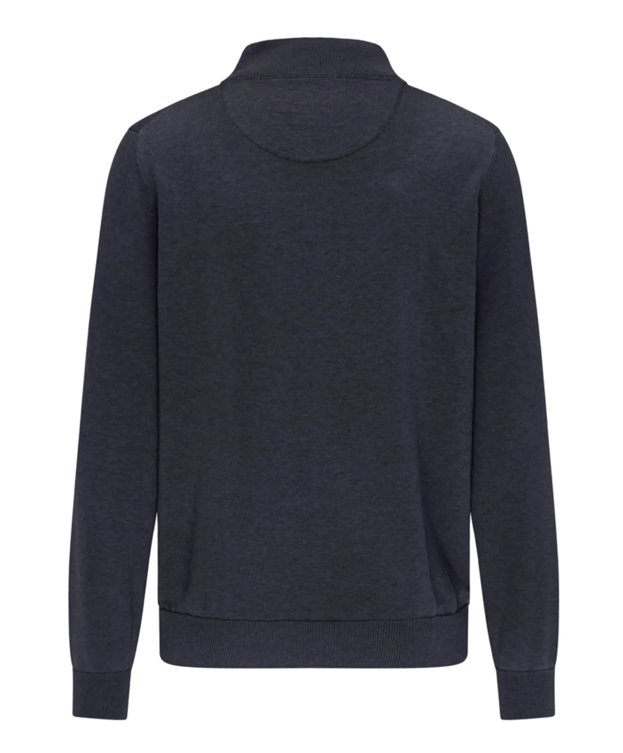 Trui met rits blauw