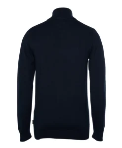 Trui met rits blauw