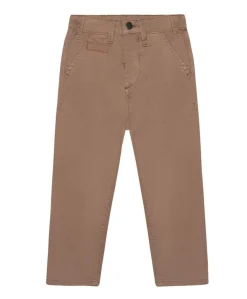 Twill jongens broek bruin
