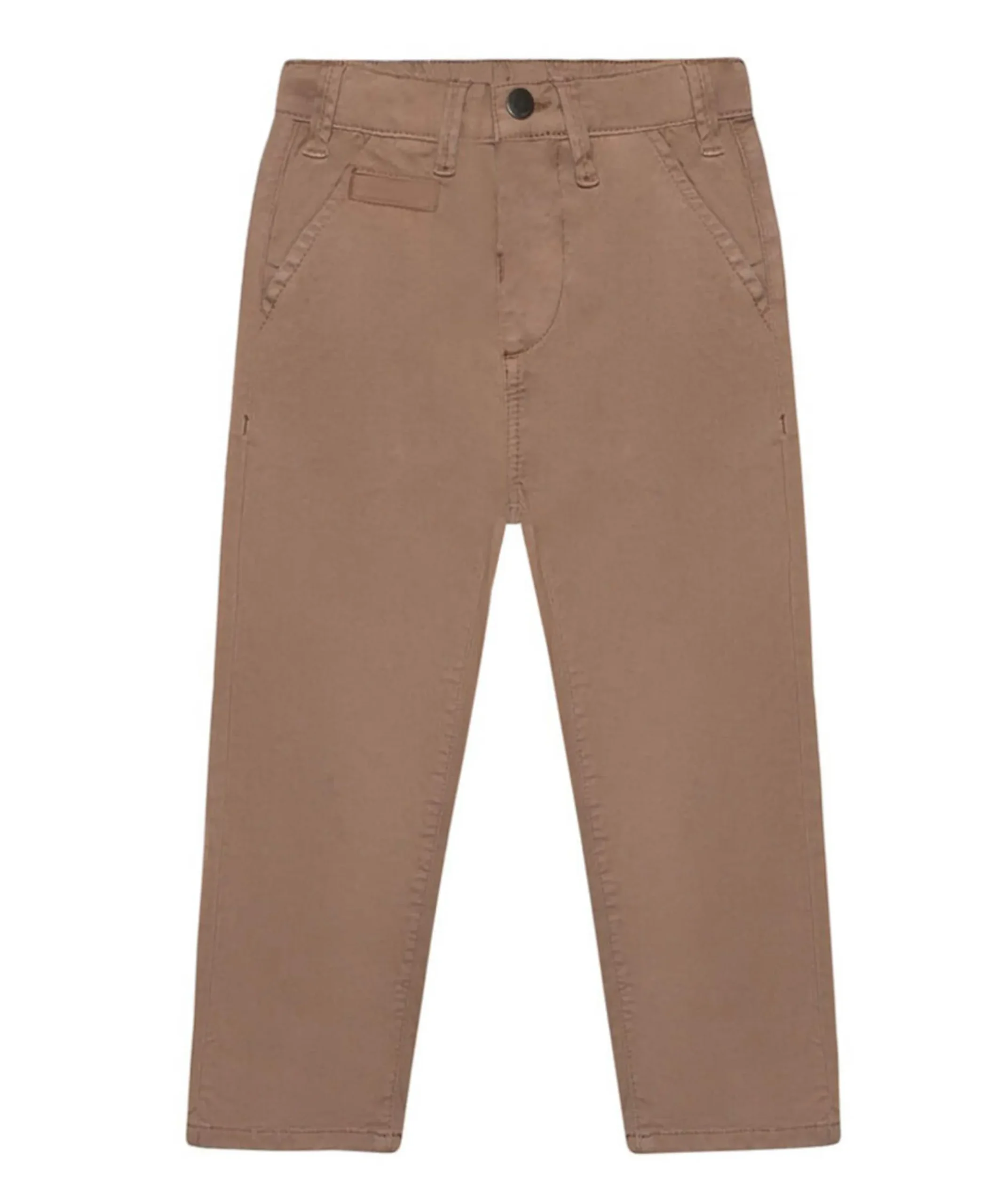 Twill jongens broek bruin