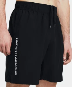 Ua Woven Wdmk Shorts-grn heren shorts zwart