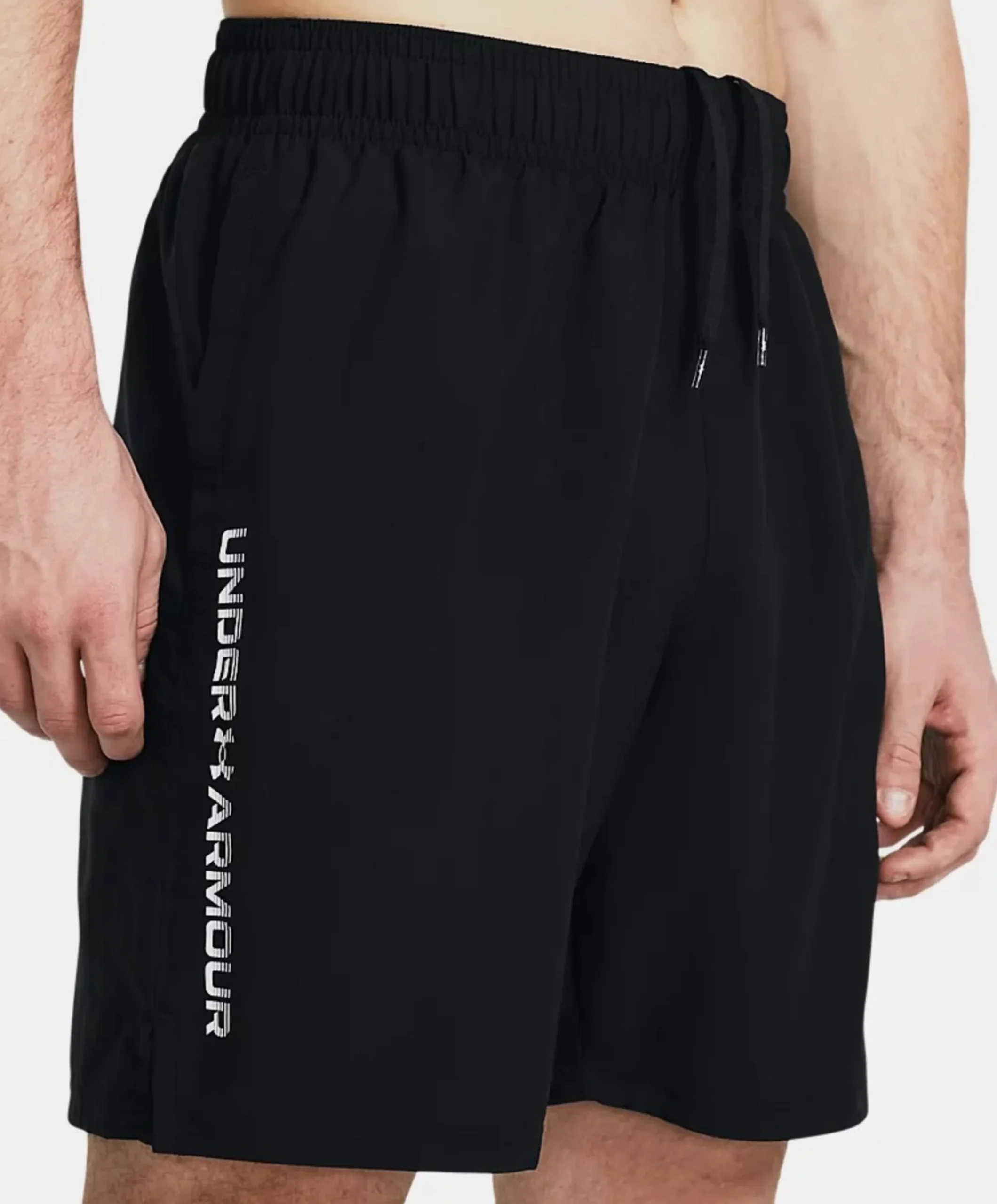 Ua Woven Wdmk Shorts-grn heren shorts zwart
