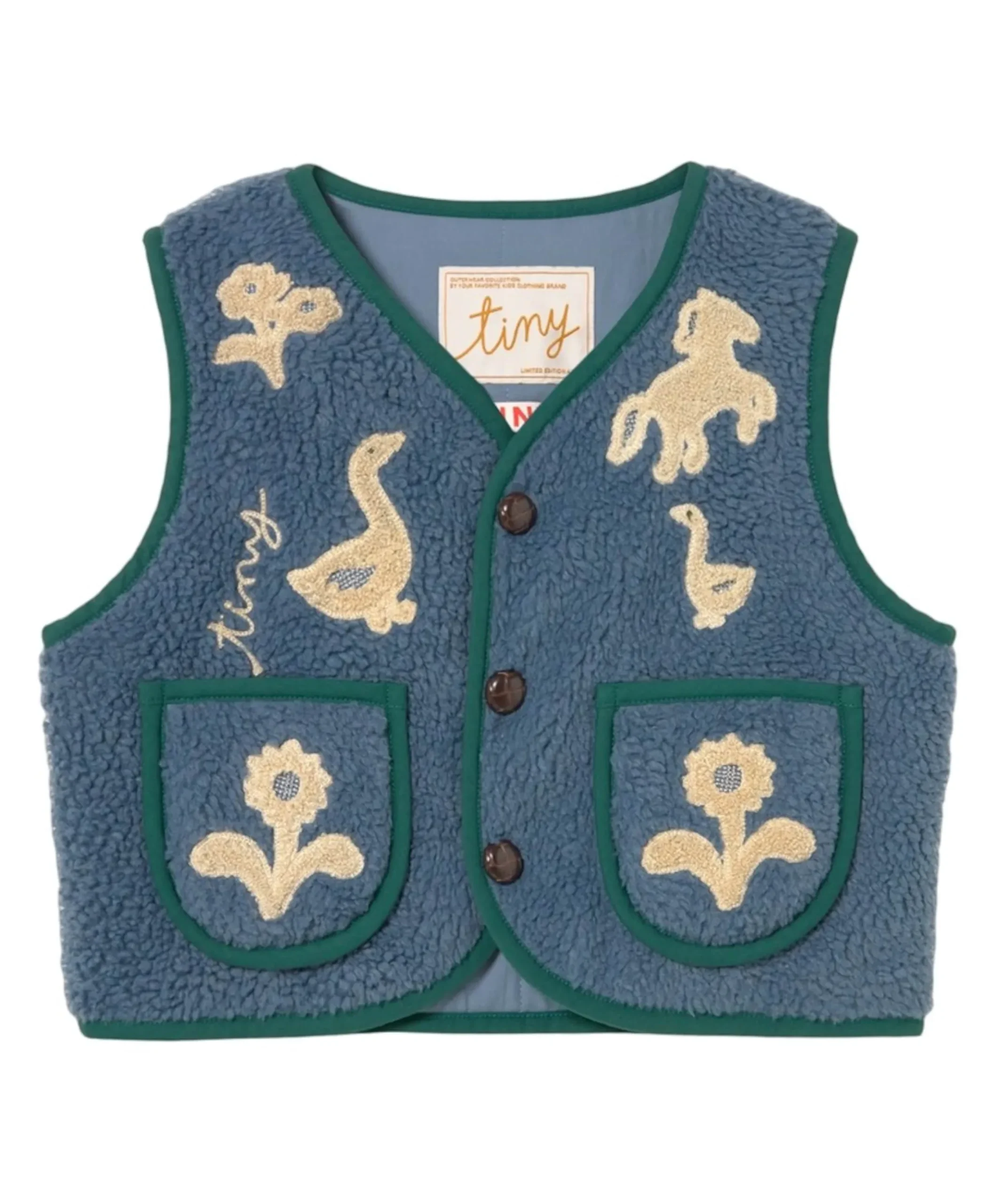 Uniseks gilet blauw