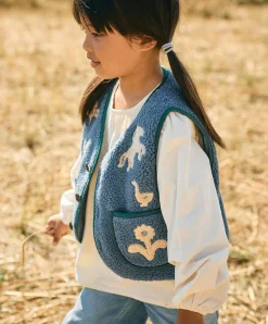 Uniseks gilet blauw