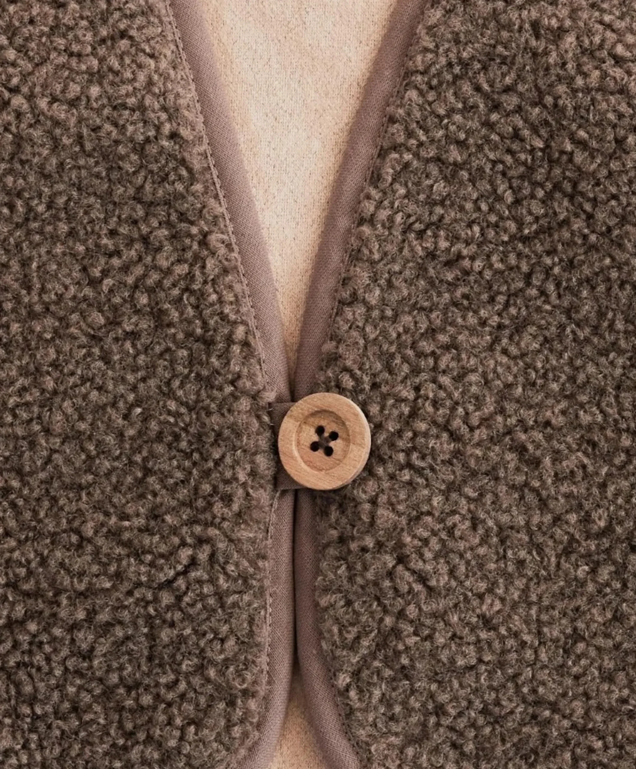 Uniseks gilet bruin