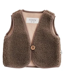 Uniseks gilet bruin