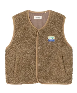 Uniseks gilet bruin