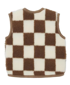 Uniseks gilet bruin