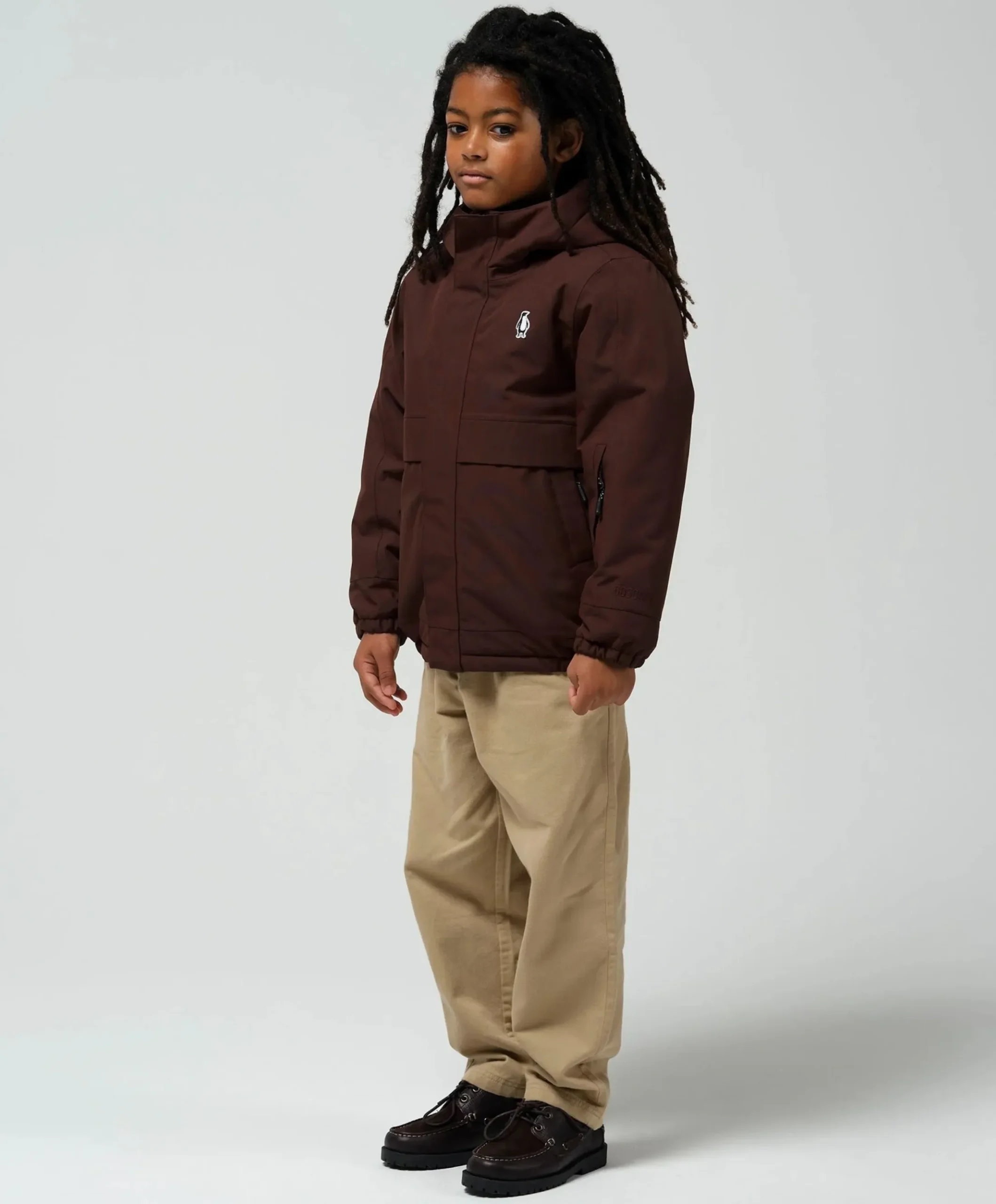 Uniseks jas bruin