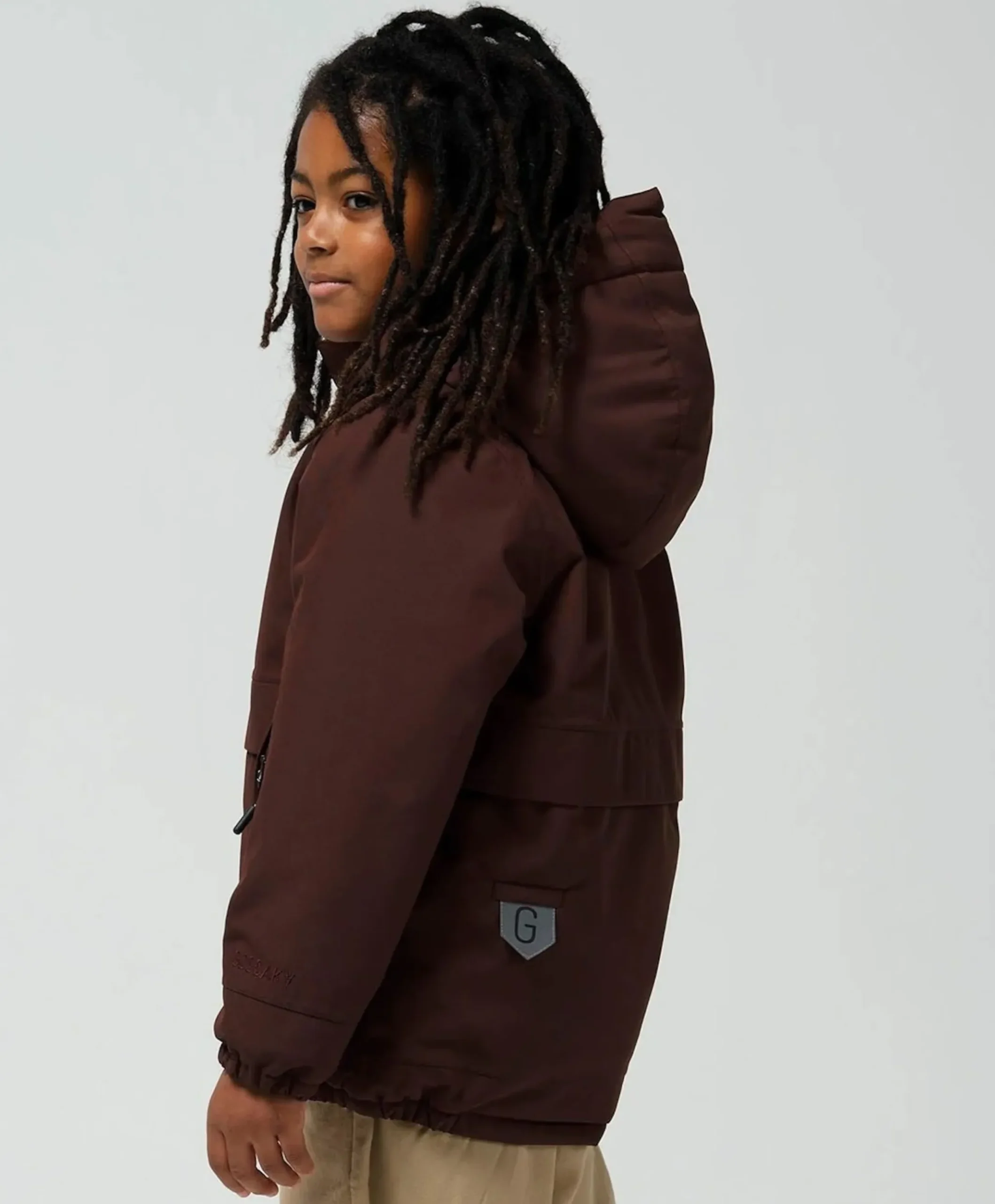 Uniseks jas bruin