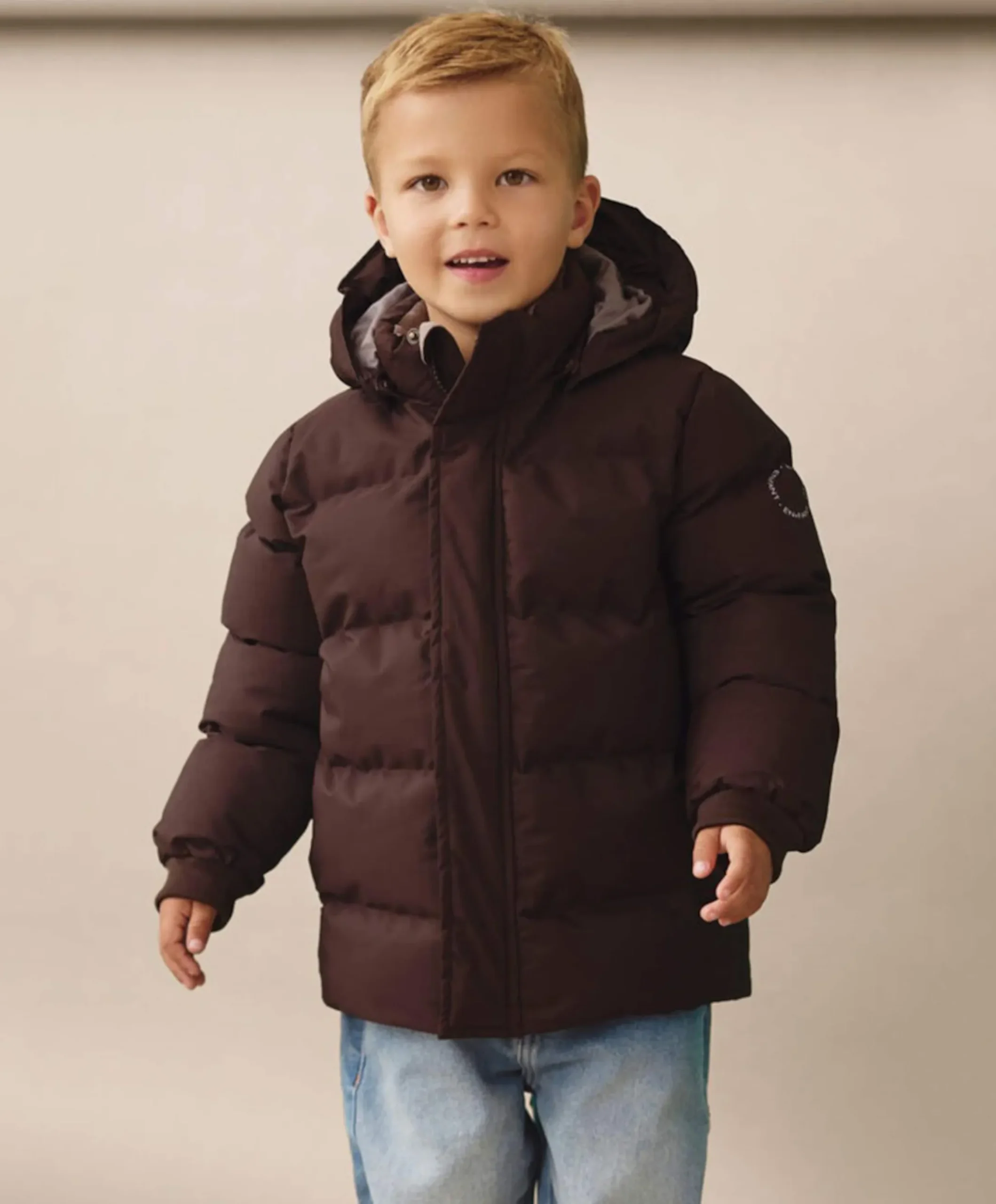 Uniseks jas bruin