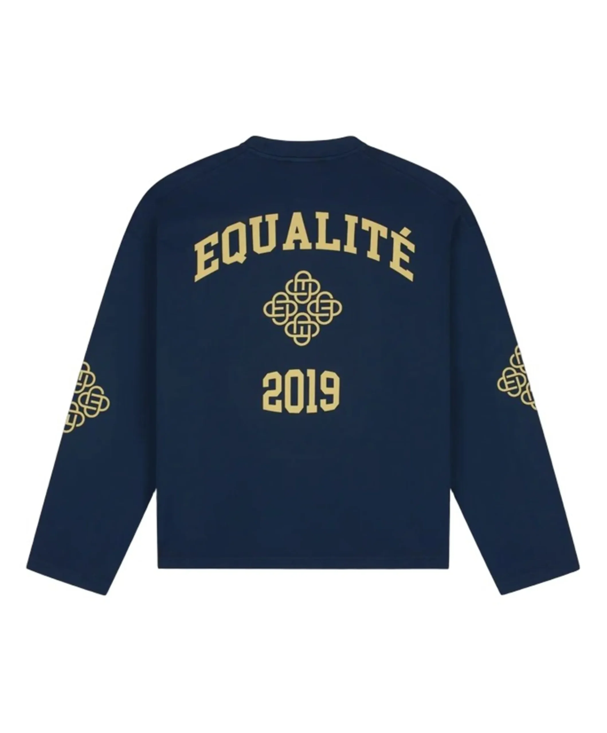 Uniseks longsleeve blauw