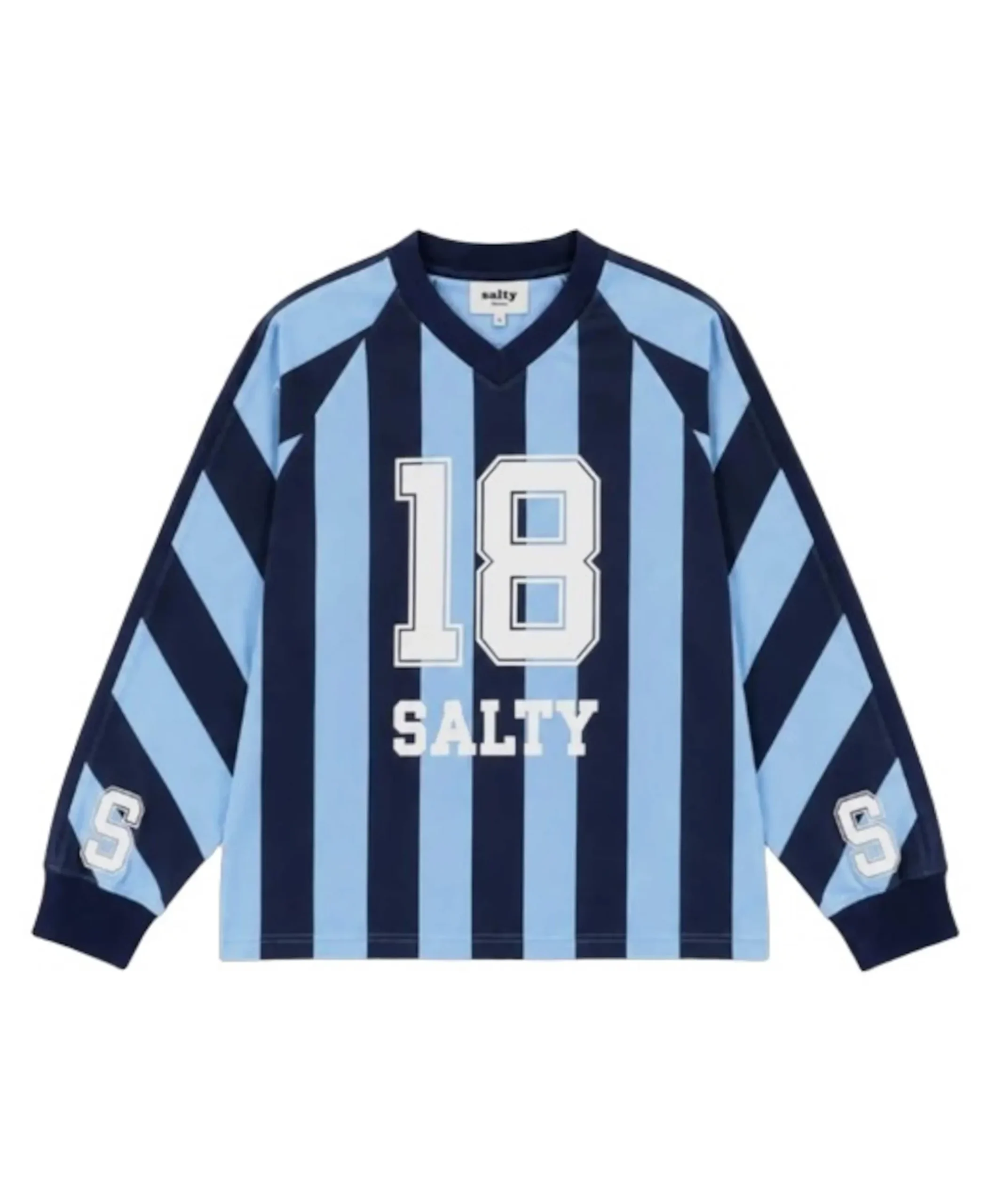 Uniseks longsleeve blauw