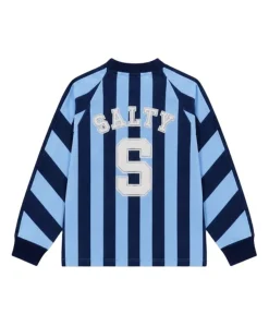 Uniseks longsleeve blauw