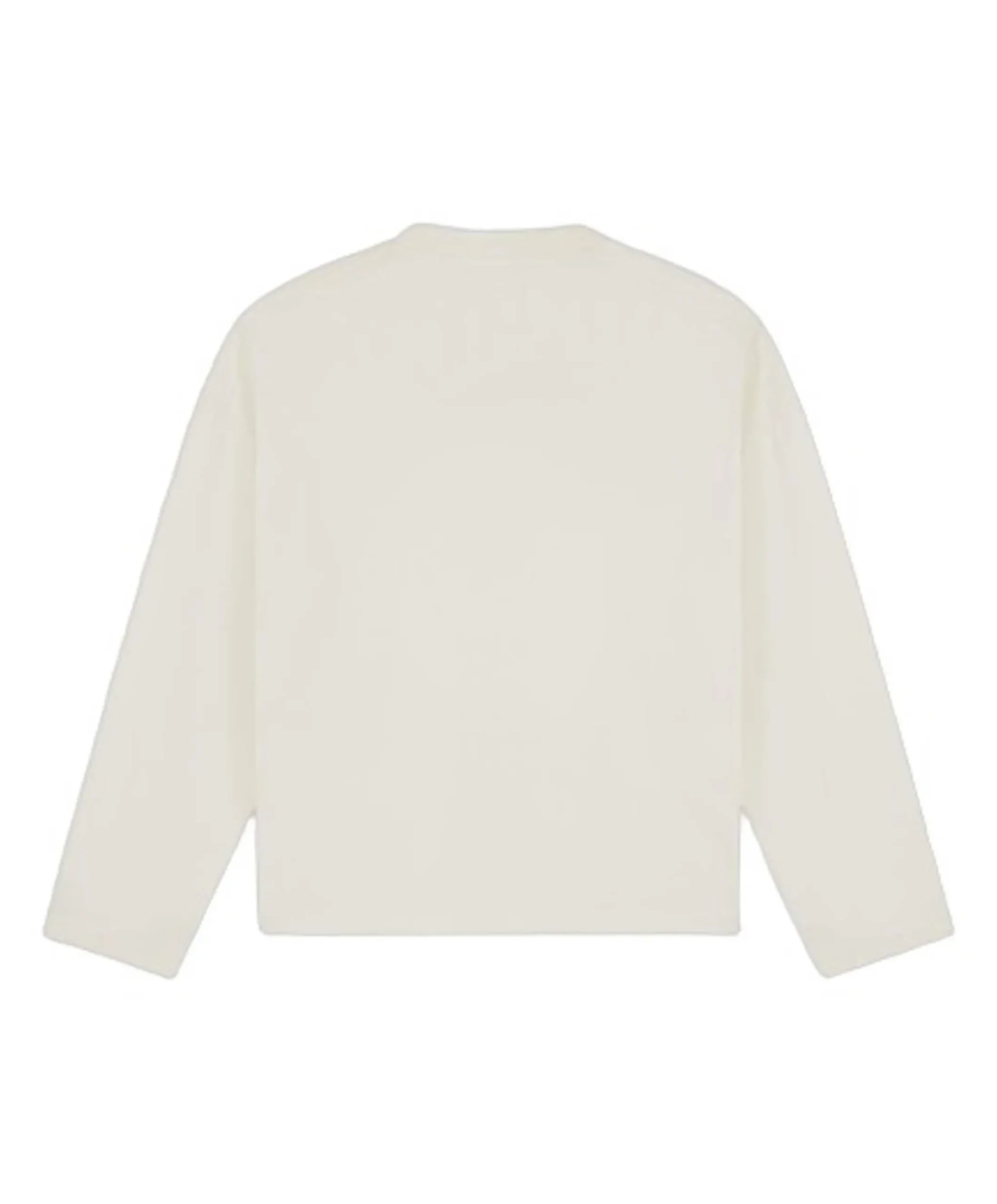 Uniseks longsleeve ecru