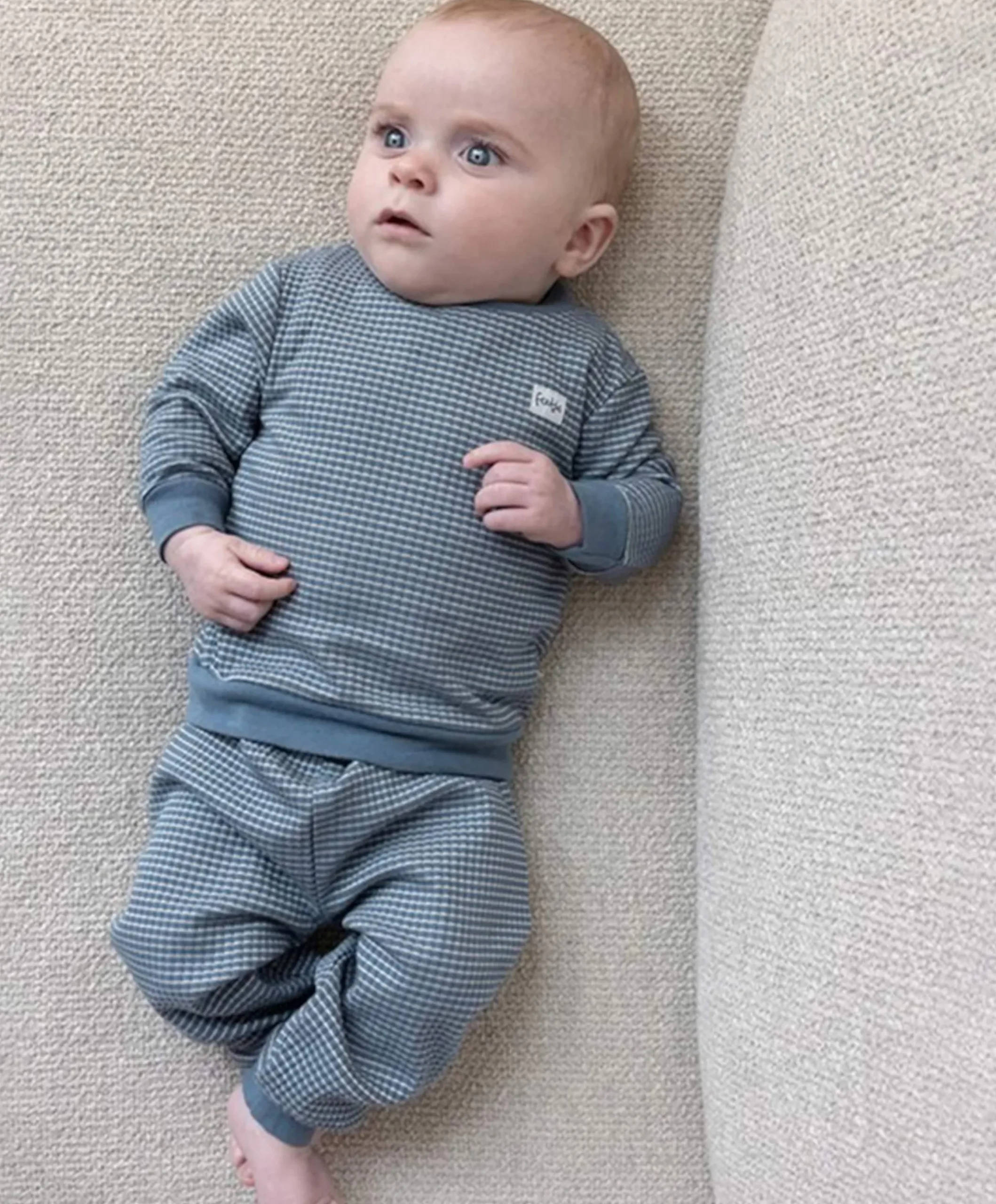 Uniseks pyjamaset blauw