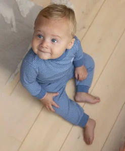 Uniseks pyjamaset blauw