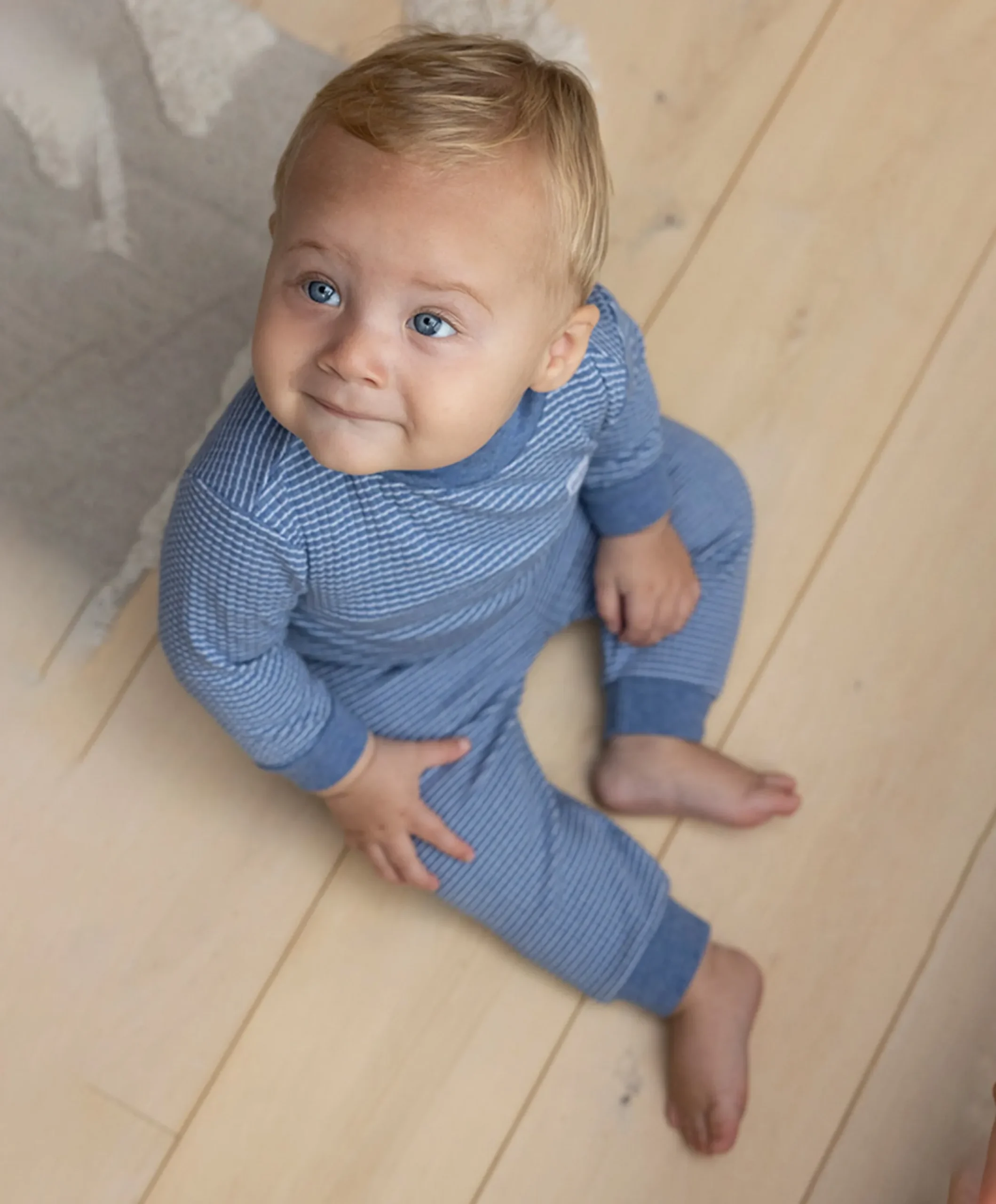 Uniseks pyjamaset blauw