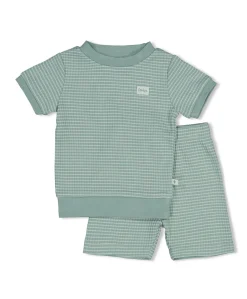 Uniseks pyjamaset groen